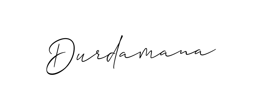 How to make Durdamana signature? Allison_Script is a professional autograph style. Create handwritten signature for Durdamana name. Durdamana signature style 2 images and pictures png