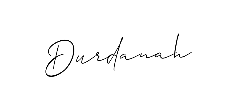 Make a beautiful signature design for name Durdanah. With this signature (Allison_Script) style, you can create a handwritten signature for free. Durdanah signature style 2 images and pictures png