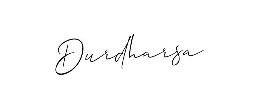 if you are searching for the best signature style for your name Durdharsa. so please give up your signature search. here we have designed multiple signature styles  using Allison_Script. Durdharsa signature style 2 images and pictures png