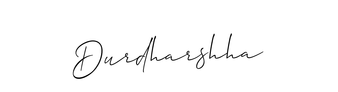 You should practise on your own different ways (Allison_Script) to write your name (Durdharshha) in signature. don't let someone else do it for you. Durdharshha signature style 2 images and pictures png