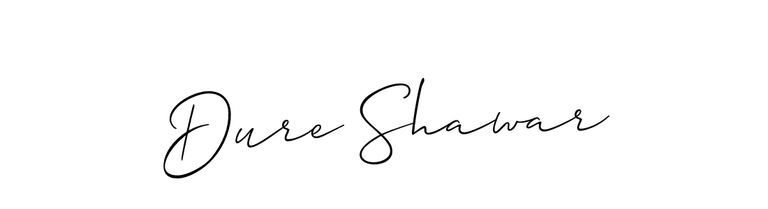 Make a short Dure Shawar signature style. Manage your documents anywhere anytime using Allison_Script. Create and add eSignatures, submit forms, share and send files easily. Dure Shawar signature style 2 images and pictures png