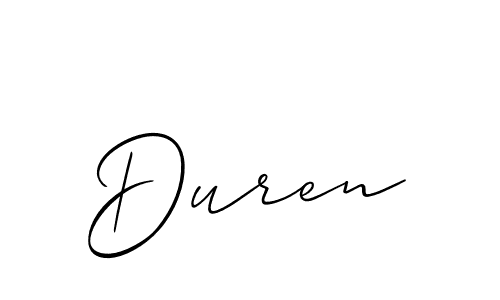 Also You can easily find your signature by using the search form. We will create Duren name handwritten signature images for you free of cost using Allison_Script sign style. Duren signature style 2 images and pictures png