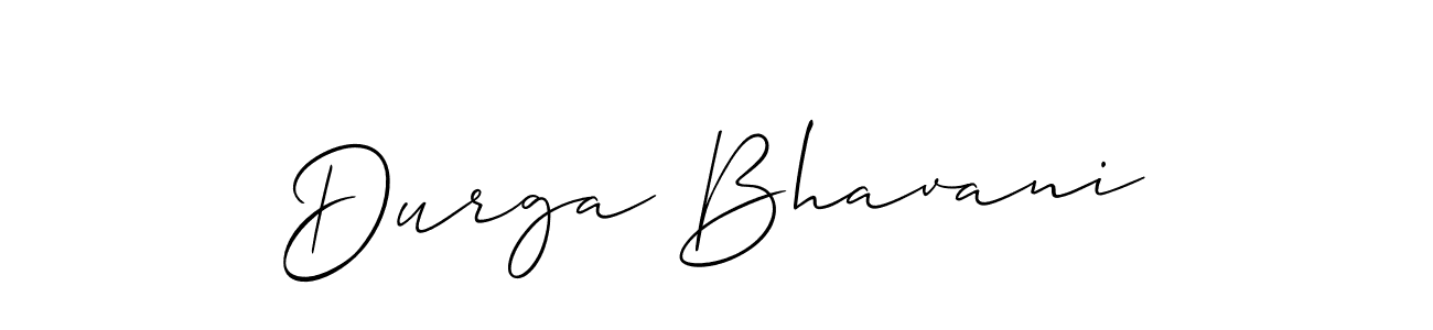 Allison_Script is a professional signature style that is perfect for those who want to add a touch of class to their signature. It is also a great choice for those who want to make their signature more unique. Get Durga Bhavani name to fancy signature for free. Durga Bhavani signature style 2 images and pictures png