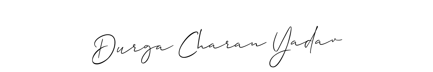 Durga Charan Yadav stylish signature style. Best Handwritten Sign (Allison_Script) for my name. Handwritten Signature Collection Ideas for my name Durga Charan Yadav. Durga Charan Yadav signature style 2 images and pictures png