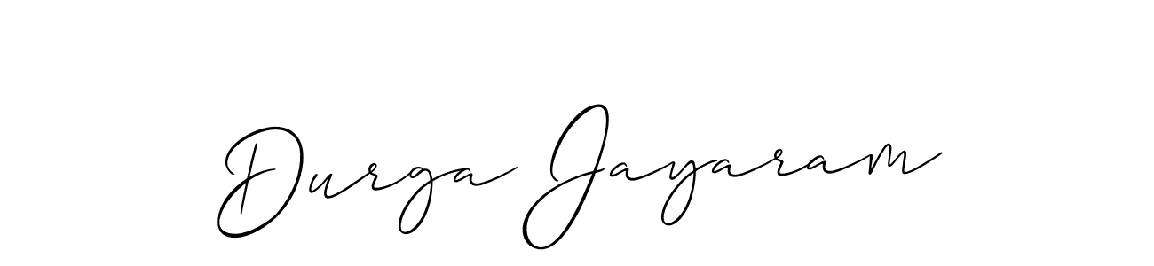 Design your own signature with our free online signature maker. With this signature software, you can create a handwritten (Allison_Script) signature for name Durga Jayaram. Durga Jayaram signature style 2 images and pictures png