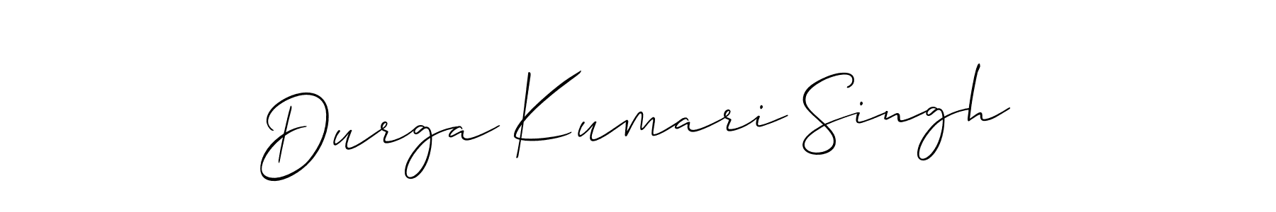 if you are searching for the best signature style for your name Durga Kumari Singh. so please give up your signature search. here we have designed multiple signature styles  using Allison_Script. Durga Kumari Singh signature style 2 images and pictures png