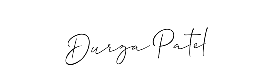 Durga Patel stylish signature style. Best Handwritten Sign (Allison_Script) for my name. Handwritten Signature Collection Ideas for my name Durga Patel. Durga Patel signature style 2 images and pictures png