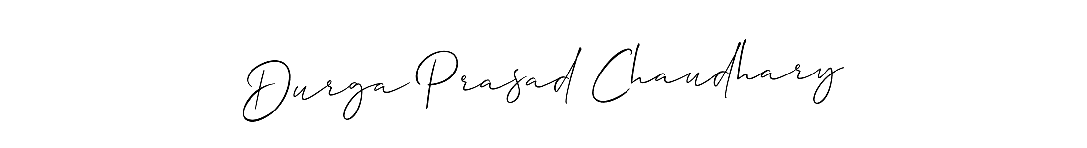 Also we have Durga Prasad Chaudhary name is the best signature style. Create professional handwritten signature collection using Allison_Script autograph style. Durga Prasad Chaudhary signature style 2 images and pictures png