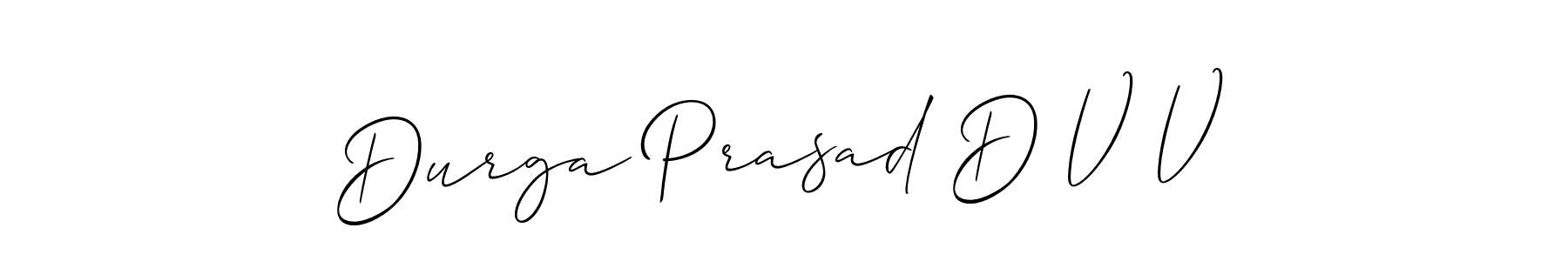 Similarly Allison_Script is the best handwritten signature design. Signature creator online .You can use it as an online autograph creator for name Durga Prasad D V V. Durga Prasad D V V signature style 2 images and pictures png