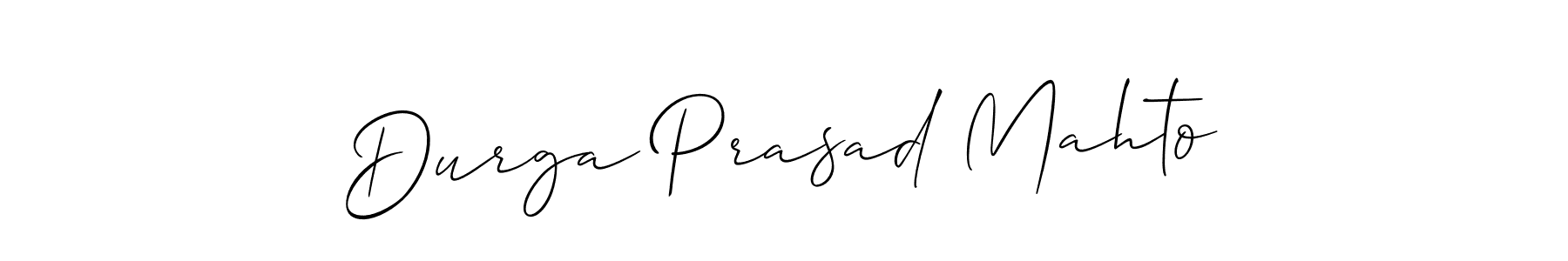 Create a beautiful signature design for name Durga Prasad Mahto. With this signature (Allison_Script) fonts, you can make a handwritten signature for free. Durga Prasad Mahto signature style 2 images and pictures png