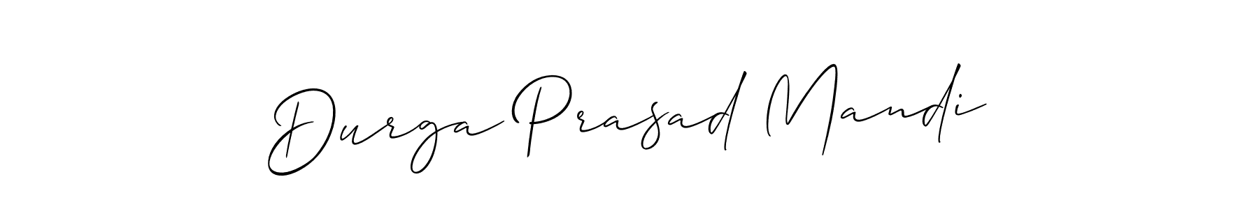 Design your own signature with our free online signature maker. With this signature software, you can create a handwritten (Allison_Script) signature for name Durga Prasad Mandi. Durga Prasad Mandi signature style 2 images and pictures png