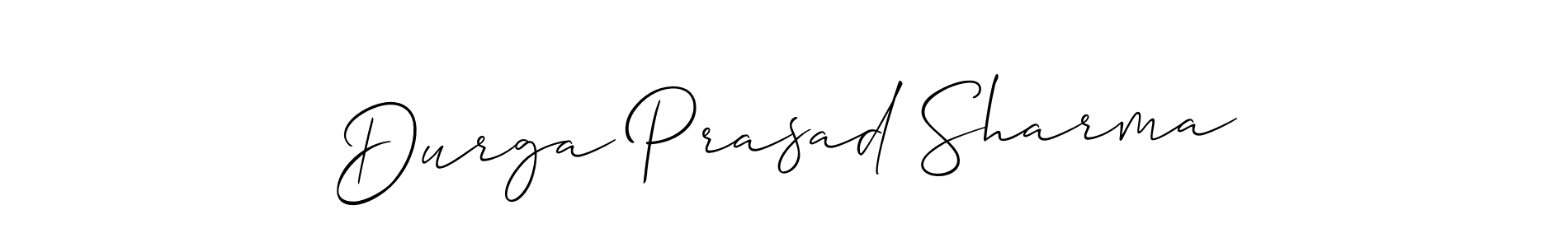 How to make Durga Prasad Sharma name signature. Use Allison_Script style for creating short signs online. This is the latest handwritten sign. Durga Prasad Sharma signature style 2 images and pictures png