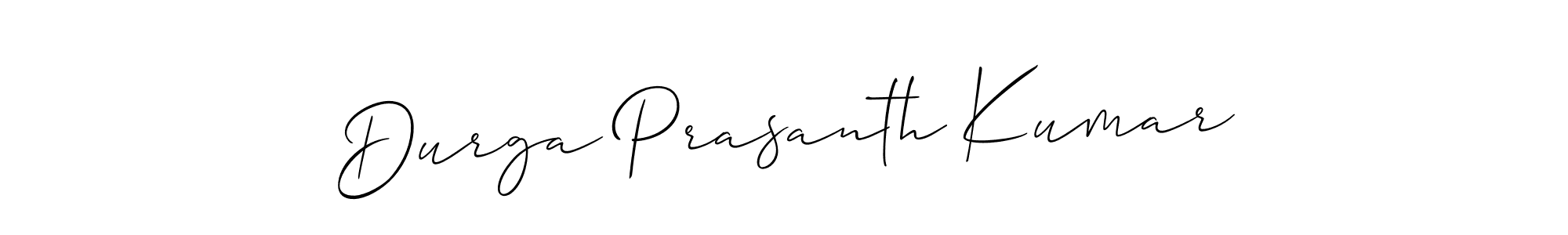 Create a beautiful signature design for name Durga Prasanth Kumar. With this signature (Allison_Script) fonts, you can make a handwritten signature for free. Durga Prasanth Kumar signature style 2 images and pictures png