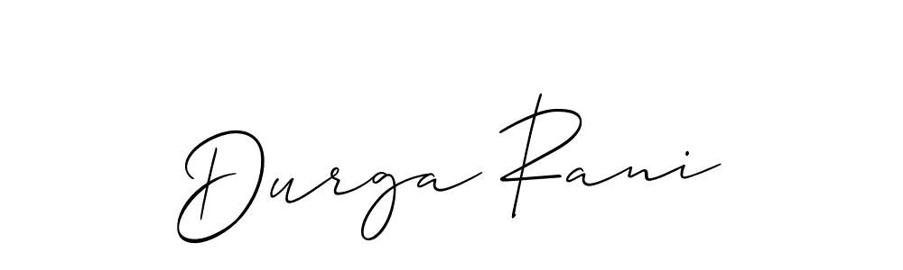 if you are searching for the best signature style for your name Durga Rani. so please give up your signature search. here we have designed multiple signature styles  using Allison_Script. Durga Rani signature style 2 images and pictures png