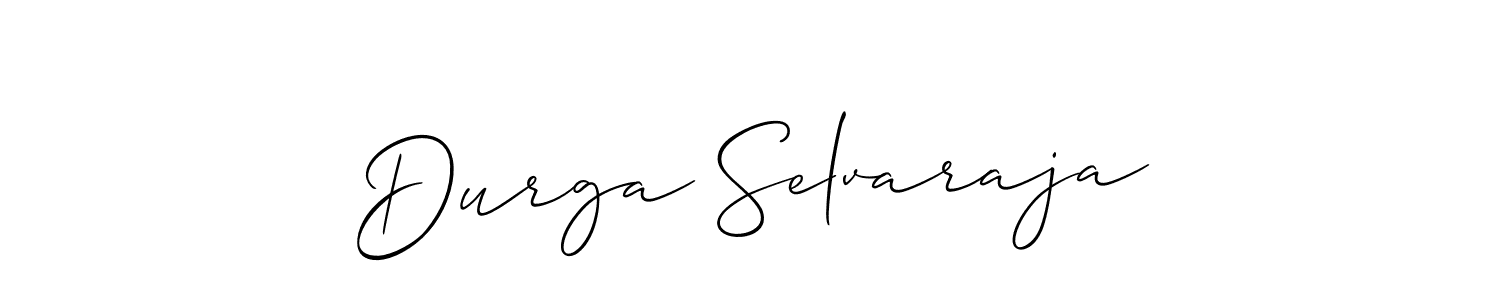 The best way (Allison_Script) to make a short signature is to pick only two or three words in your name. The name Durga Selvaraja include a total of six letters. For converting this name. Durga Selvaraja signature style 2 images and pictures png