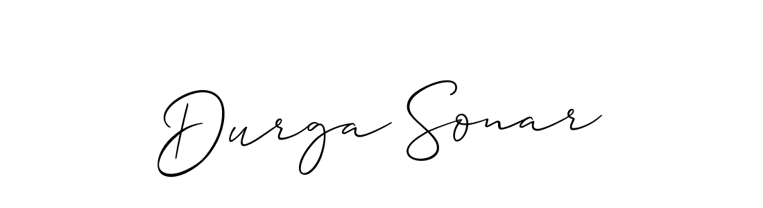Also You can easily find your signature by using the search form. We will create Durga Sonar name handwritten signature images for you free of cost using Allison_Script sign style. Durga Sonar signature style 2 images and pictures png