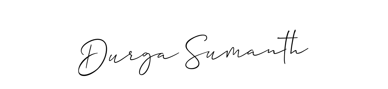 The best way (Allison_Script) to make a short signature is to pick only two or three words in your name. The name Durga Sumanth include a total of six letters. For converting this name. Durga Sumanth signature style 2 images and pictures png