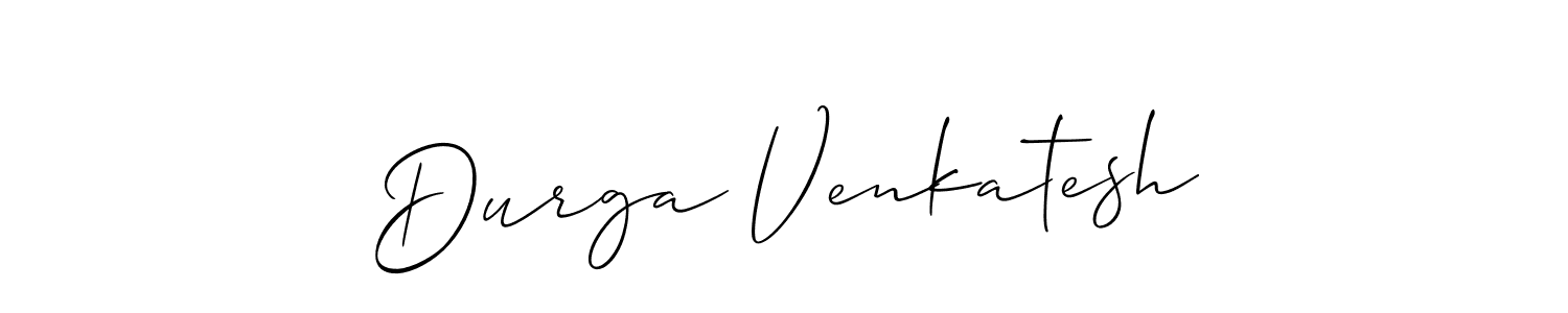 Make a short Durga Venkatesh signature style. Manage your documents anywhere anytime using Allison_Script. Create and add eSignatures, submit forms, share and send files easily. Durga Venkatesh signature style 2 images and pictures png