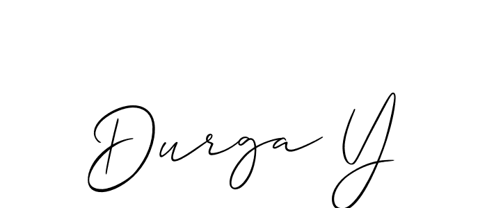 Best and Professional Signature Style for Durga Y. Allison_Script Best Signature Style Collection. Durga Y signature style 2 images and pictures png