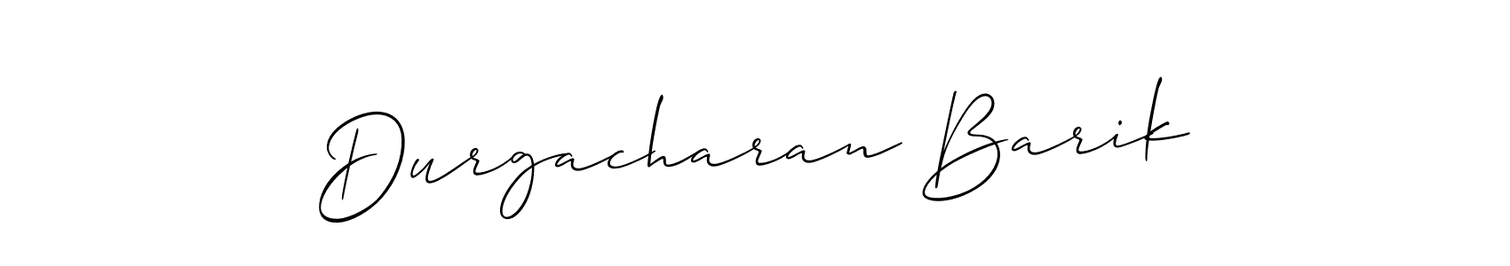 You should practise on your own different ways (Allison_Script) to write your name (Durgacharan Barik) in signature. don't let someone else do it for you. Durgacharan Barik signature style 2 images and pictures png