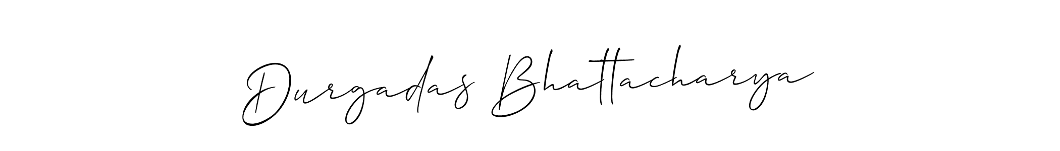 You should practise on your own different ways (Allison_Script) to write your name (Durgadas Bhattacharya) in signature. don't let someone else do it for you. Durgadas Bhattacharya signature style 2 images and pictures png