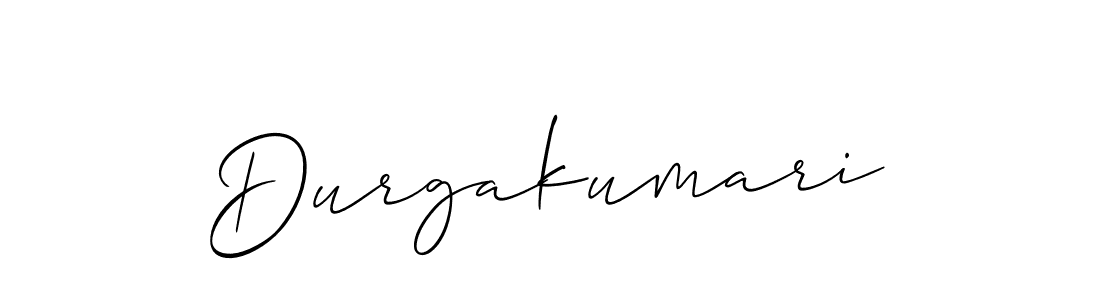 Also we have Durgakumari name is the best signature style. Create professional handwritten signature collection using Allison_Script autograph style. Durgakumari signature style 2 images and pictures png