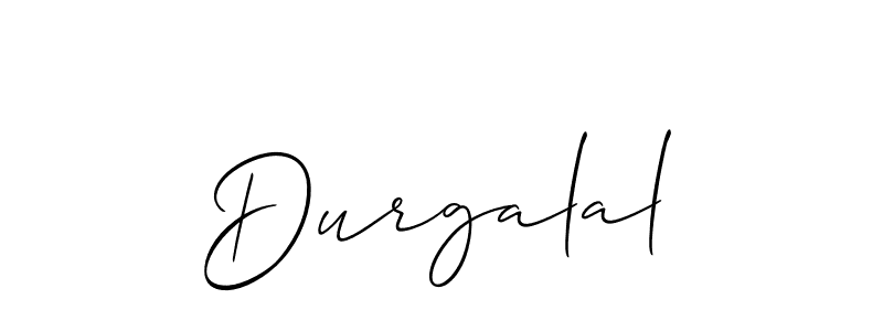 Make a beautiful signature design for name Durgalal. With this signature (Allison_Script) style, you can create a handwritten signature for free. Durgalal signature style 2 images and pictures png