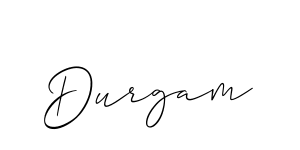 How to make Durgam signature? Allison_Script is a professional autograph style. Create handwritten signature for Durgam name. Durgam signature style 2 images and pictures png