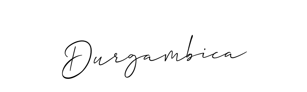 How to make Durgambica signature? Allison_Script is a professional autograph style. Create handwritten signature for Durgambica name. Durgambica signature style 2 images and pictures png