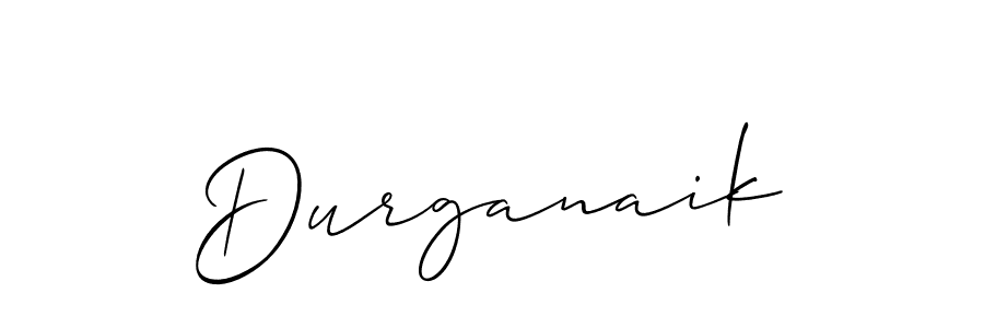 Make a beautiful signature design for name Durganaik. With this signature (Allison_Script) style, you can create a handwritten signature for free. Durganaik signature style 2 images and pictures png
