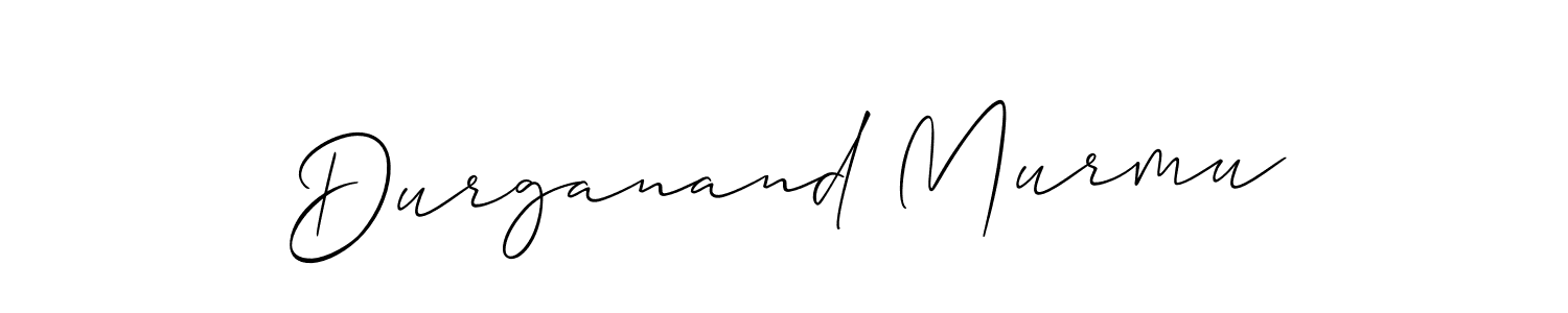 How to make Durganand Murmu name signature. Use Allison_Script style for creating short signs online. This is the latest handwritten sign. Durganand Murmu signature style 2 images and pictures png