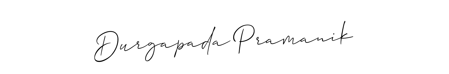 Create a beautiful signature design for name Durgapada Pramanik. With this signature (Allison_Script) fonts, you can make a handwritten signature for free. Durgapada Pramanik signature style 2 images and pictures png