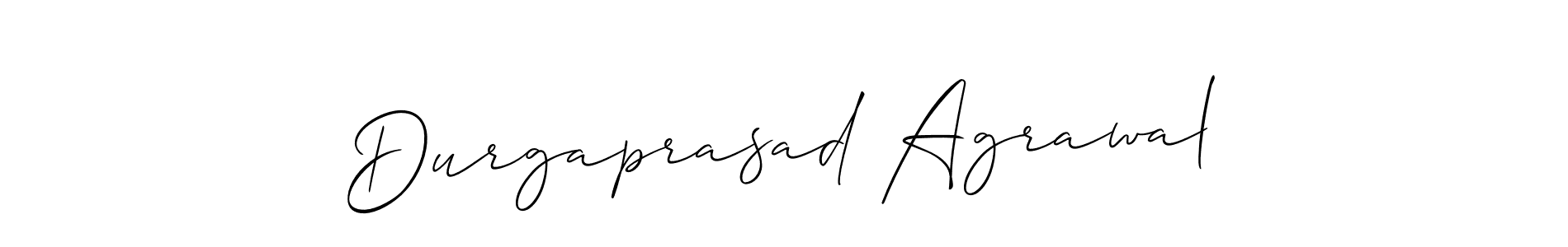 The best way (Allison_Script) to make a short signature is to pick only two or three words in your name. The name Durgaprasad Agrawal include a total of six letters. For converting this name. Durgaprasad Agrawal signature style 2 images and pictures png