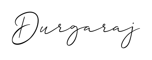 Designed for modern professionals: Durgaraj name signature crafted with Allison_Script script. Ready for digital PDF workflows. Durgaraj signature style 2 images and pictures png