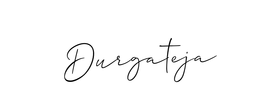Create a beautiful signature design for name Durgateja. With this signature (Allison_Script) fonts, you can make a handwritten signature for free. Durgateja signature style 2 images and pictures png