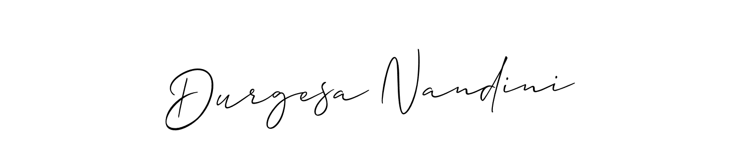 Also we have Durgesa Nandini name is the best signature style. Create professional handwritten signature collection using Allison_Script autograph style. Durgesa Nandini signature style 2 images and pictures png