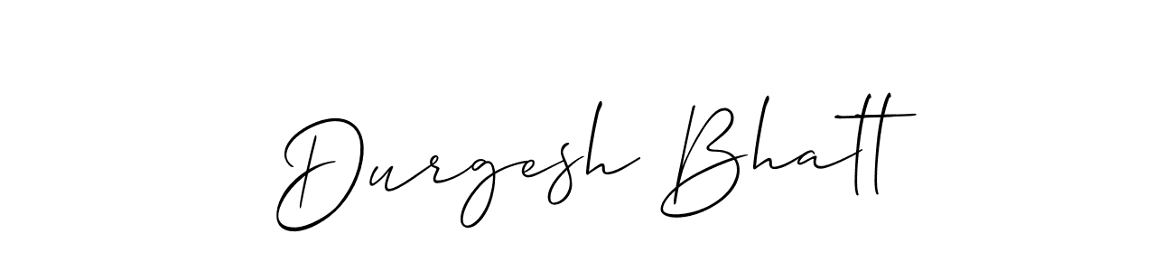 This is the best signature style for the Durgesh Bhatt name. Also you like these signature font (Allison_Script). Mix name signature. Durgesh Bhatt signature style 2 images and pictures png