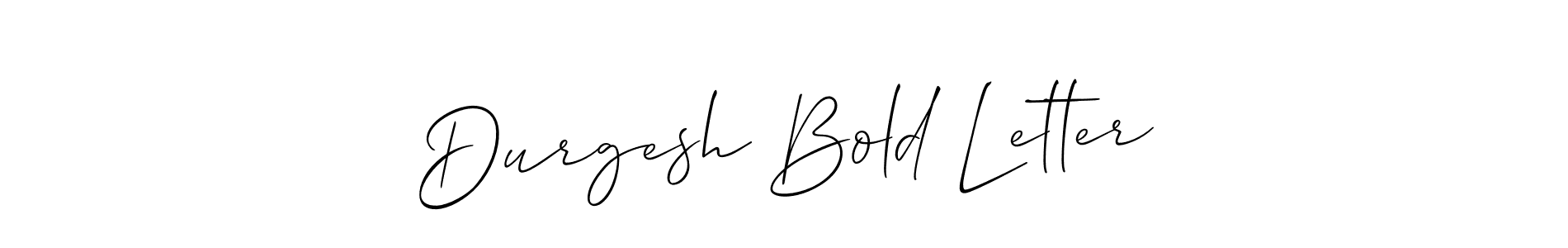 Design your own signature with our free online signature maker. With this signature software, you can create a handwritten (Allison_Script) signature for name Durgesh Bold Letter. Durgesh Bold Letter signature style 2 images and pictures png