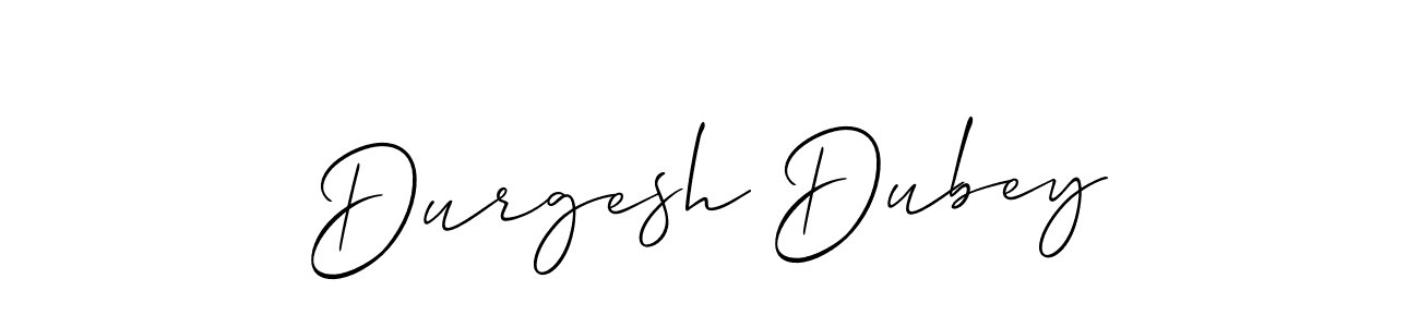 It looks lik you need a new signature style for name Durgesh Dubey. Design unique handwritten (Allison_Script) signature with our free signature maker in just a few clicks. Durgesh Dubey signature style 2 images and pictures png