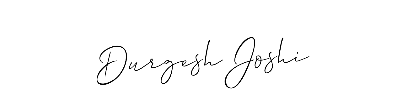 It looks lik you need a new signature style for name Durgesh Joshi. Design unique handwritten (Allison_Script) signature with our free signature maker in just a few clicks. Durgesh Joshi signature style 2 images and pictures png