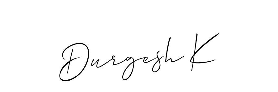 Once you've used our free online signature maker to create your best signature Allison_Script style, it's time to enjoy all of the benefits that Durgesh K name signing documents. Durgesh K signature style 2 images and pictures png