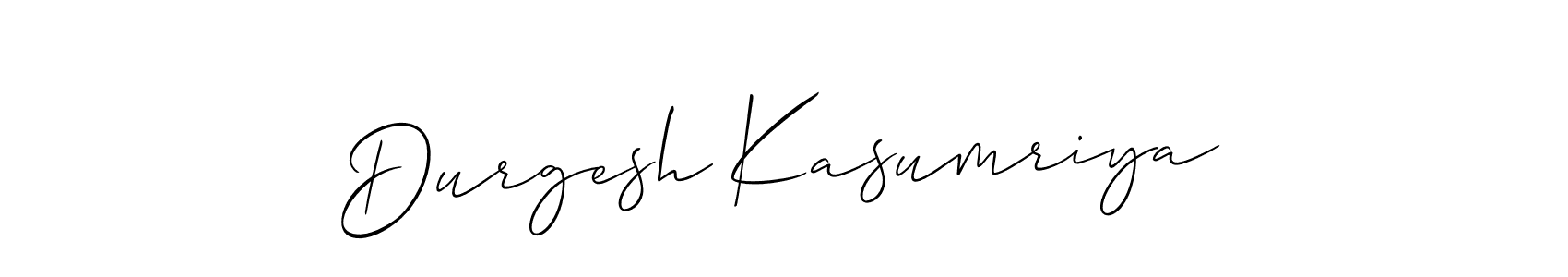 Durgesh Kasumriya stylish signature style. Best Handwritten Sign (Allison_Script) for my name. Handwritten Signature Collection Ideas for my name Durgesh Kasumriya. Durgesh Kasumriya signature style 2 images and pictures png