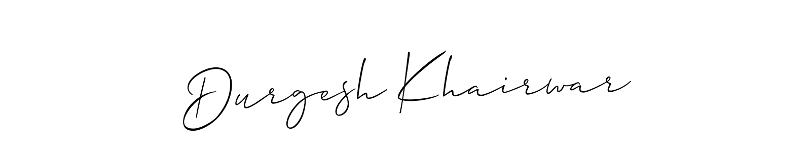 Once you've used our free online signature maker to create your best signature Allison_Script style, it's time to enjoy all of the benefits that Durgesh Khairwar name signing documents. Durgesh Khairwar signature style 2 images and pictures png