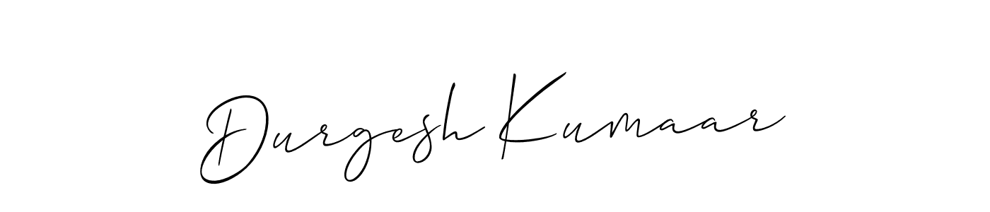 Make a beautiful signature design for name Durgesh Kumaar. With this signature (Allison_Script) style, you can create a handwritten signature for free. Durgesh Kumaar signature style 2 images and pictures png