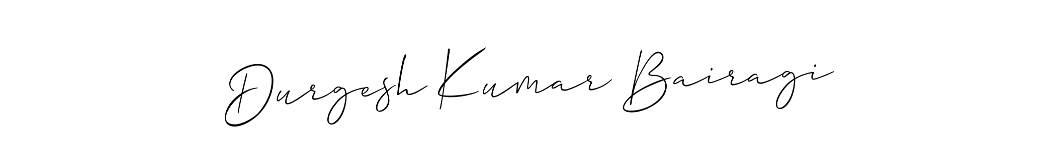 Make a beautiful signature design for name Durgesh Kumar Bairagi. With this signature (Allison_Script) style, you can create a handwritten signature for free. Durgesh Kumar Bairagi signature style 2 images and pictures png