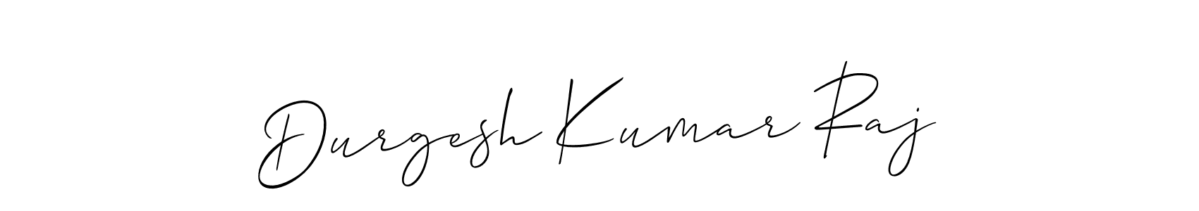 Use a signature maker to create a handwritten signature online. With this signature software, you can design (Allison_Script) your own signature for name Durgesh Kumar Raj. Durgesh Kumar Raj signature style 2 images and pictures png