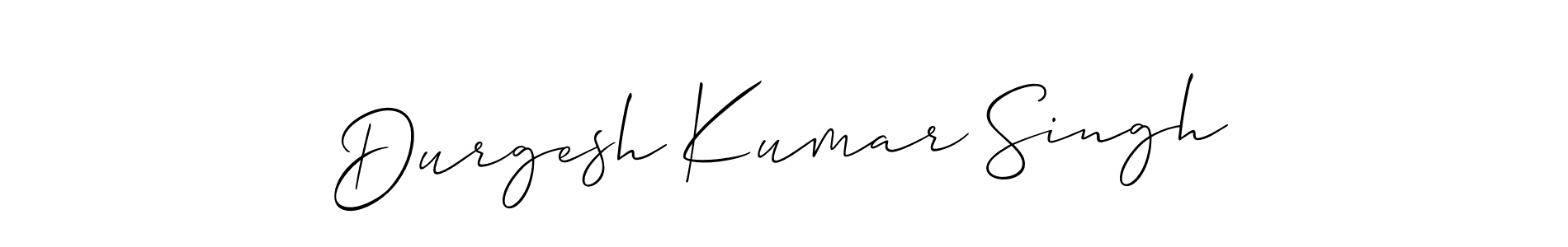 Create a beautiful signature design for name Durgesh Kumar Singh. With this signature (Allison_Script) fonts, you can make a handwritten signature for free. Durgesh Kumar Singh signature style 2 images and pictures png