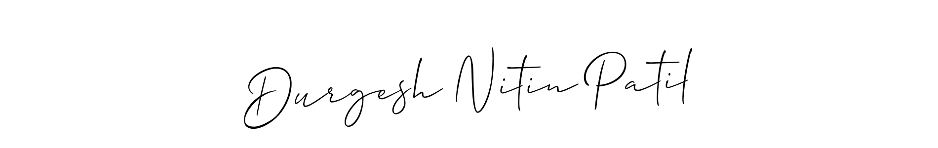 Durgesh Nitin Patil stylish signature style. Best Handwritten Sign (Allison_Script) for my name. Handwritten Signature Collection Ideas for my name Durgesh Nitin Patil. Durgesh Nitin Patil signature style 2 images and pictures png