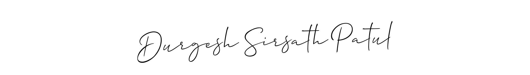 Design your own signature with our free online signature maker. With this signature software, you can create a handwritten (Allison_Script) signature for name Durgesh Sirsath Patul. Durgesh Sirsath Patul signature style 2 images and pictures png