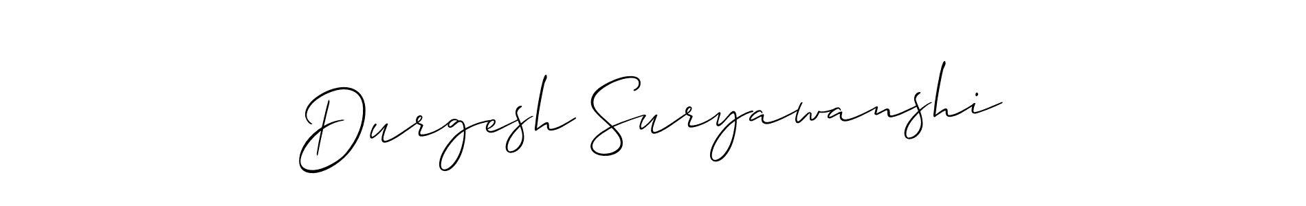 Also You can easily find your signature by using the search form. We will create Durgesh Suryawanshi name handwritten signature images for you free of cost using Allison_Script sign style. Durgesh Suryawanshi signature style 2 images and pictures png